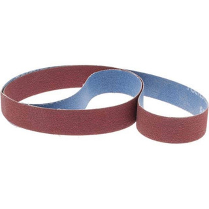 Norton 1 Wide x 42 OAL, 80 Grit, Ceramic Abrasive Belt Ceramic, Medium, Coated, Y Weighted Cloth Backing 78072718729 – 05223086