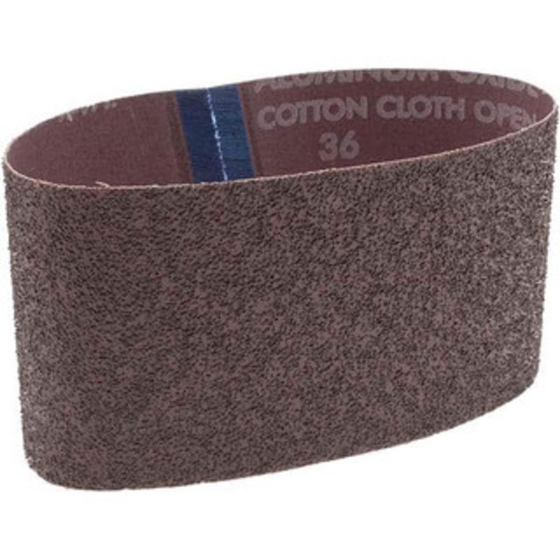 Norton 3-1/2 Wide x 15-1/2 OAL, 36 Grit, Aluminum Oxide Abrasive Belt Aluminum Oxide, Very Coarse, Coated, X Weighted Cloth Backing, Series R228 78072721997 – 66016056