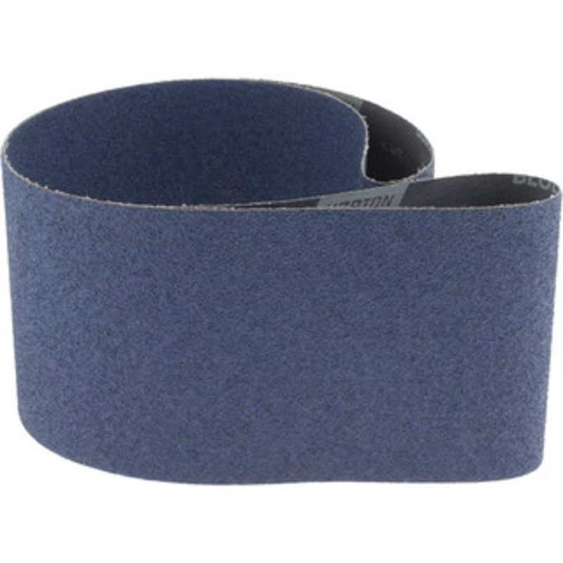 Norton 6 Wide x 60 OAL, 40 Grit, Zirconia Alumina Abrasive Belt Zirconia Alumina, Coarse, Coated, Y Weighted Cloth Backing, Dry, Series R821 78072727762 – 98232564