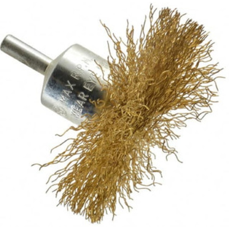 Value Collection 3 Diam Brass Flared End Brush 1-1/4 Trim Length, 1/4 Shank Diam, 15,000 Max RPM 0402506335-1 – 74038423