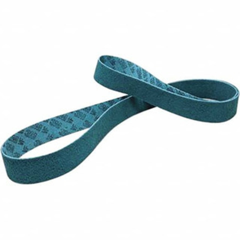 3M 1 Wide x 64 OAL, Aluminum Oxide Abrasive Belt Aluminum Oxide, Very Fine, Nonwoven, Series SC-BL 7010329253 – 04704219