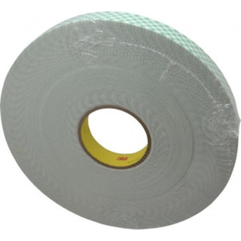 3M 1 x 36 Yd Acrylic Adhesive Double Sided Tape 1/16 Thick, Off-White, Urethane Foam Liner, Continuous Roll, Series 4016 7000048480 – 65364564