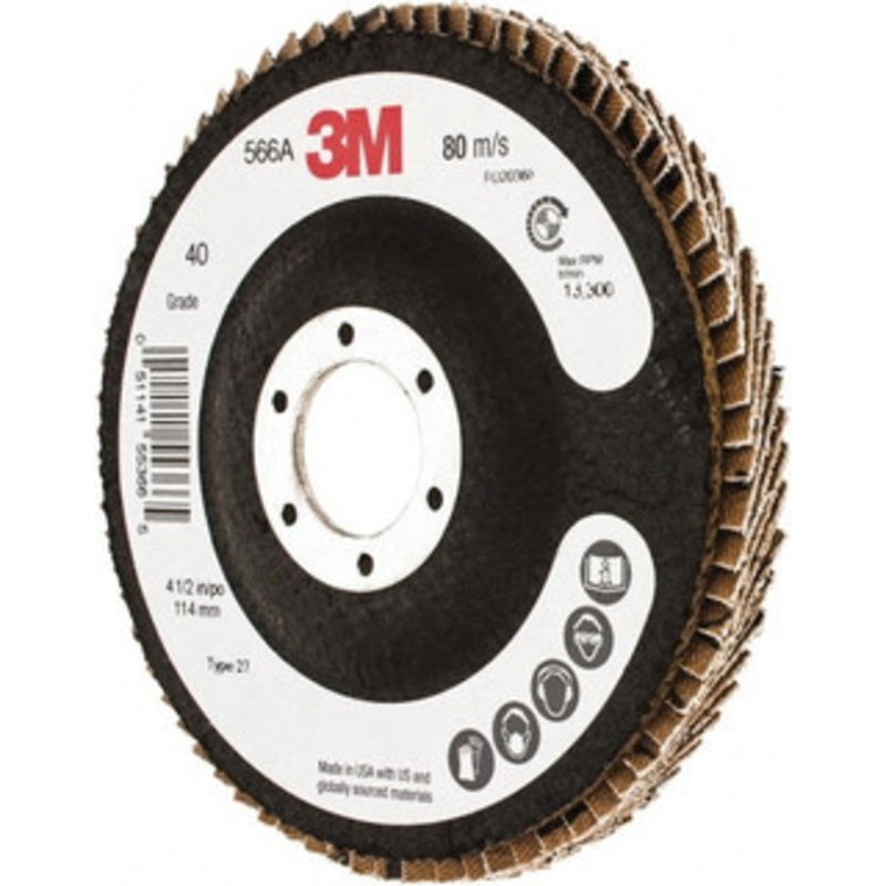 3M Flap Disc Coarse Grade, Arbor Attachment, Cloth Backing 7000148170 – 91431338