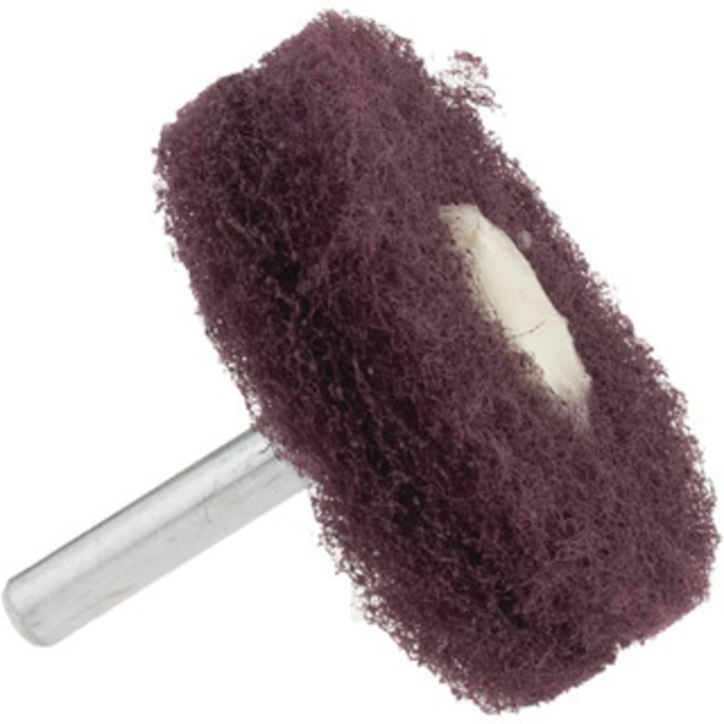 Merit Abrasives 2 Diam, Medium Mounted Scrubber Buffing Wheel 2 Ply, Very Fine Grade, 1/4 Shank Diam, 12,000 RPM 66254420817 – 84525468