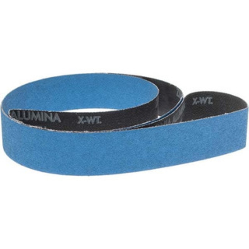 Norton 1-1/2 Wide x 60 OAL, 80 Grit, Zirconia Alumina Abrasive Belt Zirconia Alumina, Medium, Coated, X Weighted Cloth Backing, Series R823 78072726988 – 03519501