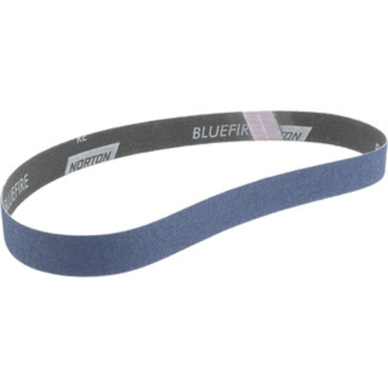 Norton 1 Wide x 30 OAL, 80 Grit, Zirconia Alumina Abrasive Belt Zirconia Alumina, Medium, Coated, X Weighted Cloth Backing, Series R823 78072728582 – 97383384