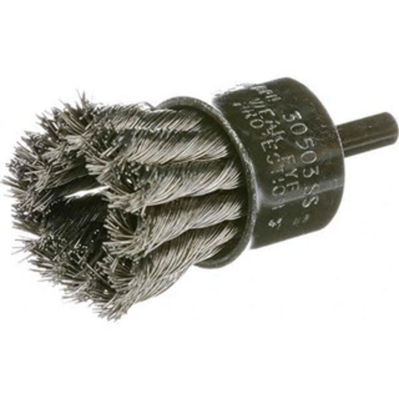 Osborn 1 Diam Steel Bridled Knotted End Brush 1 Trim Length, 20,000 Max RPM 0003001700 – 53495404