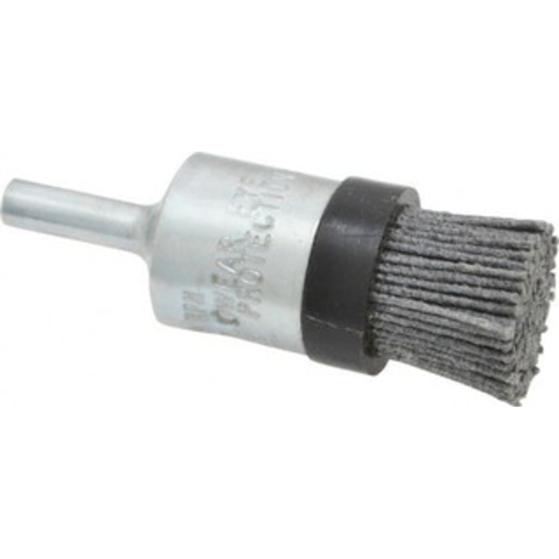 Osborn 3/4 Diam Nylon Bridled End Brush 1 Trim Length, 1/4 Shank Diam, 9,000 Max RPM 0003077500 – 00126961