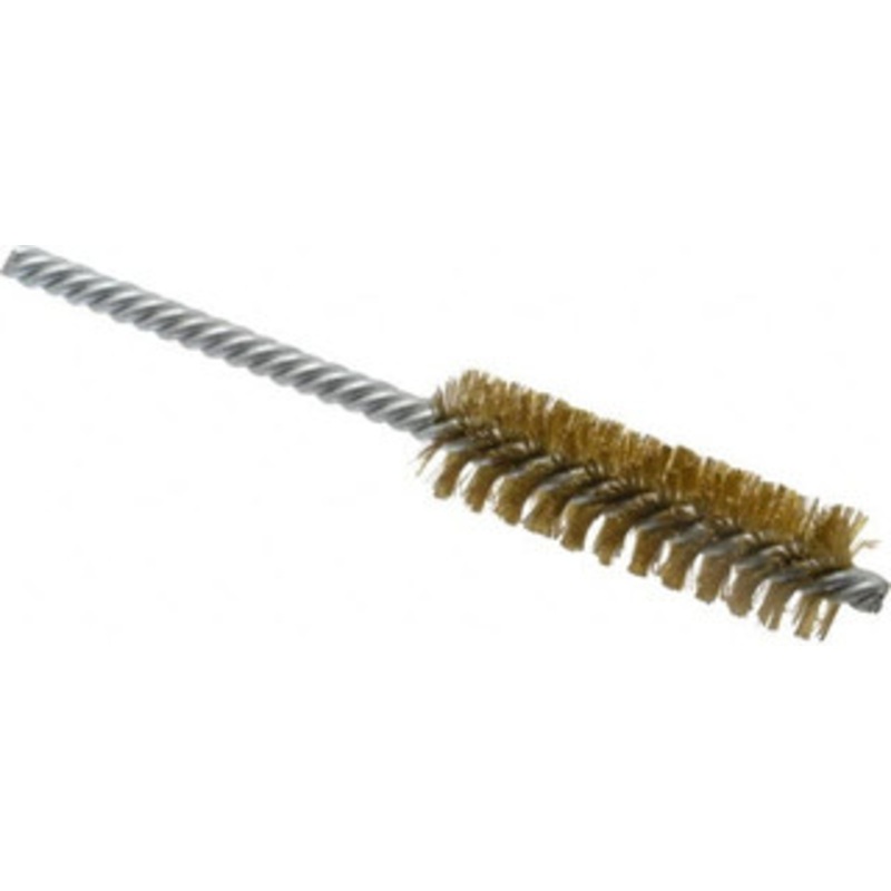 Weiler Abrasives 3/4 Diam Helical Brass Tube Brush Double Spiral, 0.006 Filament Diam, 2-1/2 Brush Length, 5-1/2 OAL, 1/4 Diam Shank 98382 – 75851220