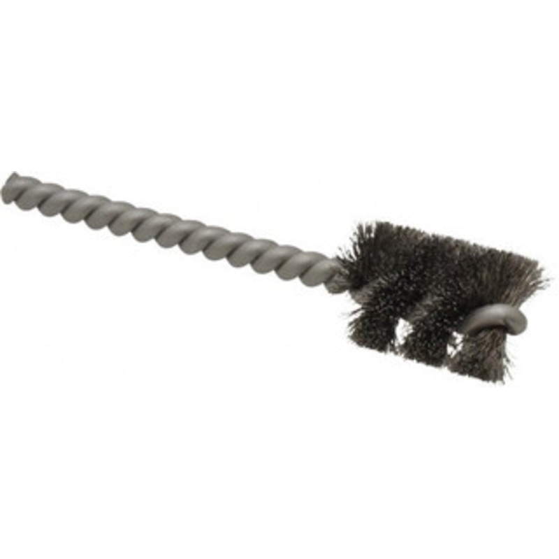 Weiler Abrasives 3/4 Diam Helical Stainless Steel Tube Brush 0.006 Filament Diam, 1 Brush Length, 3-1/2 OAL, 7/32 Diam Stainless Steel Shank 21085 – 75850586