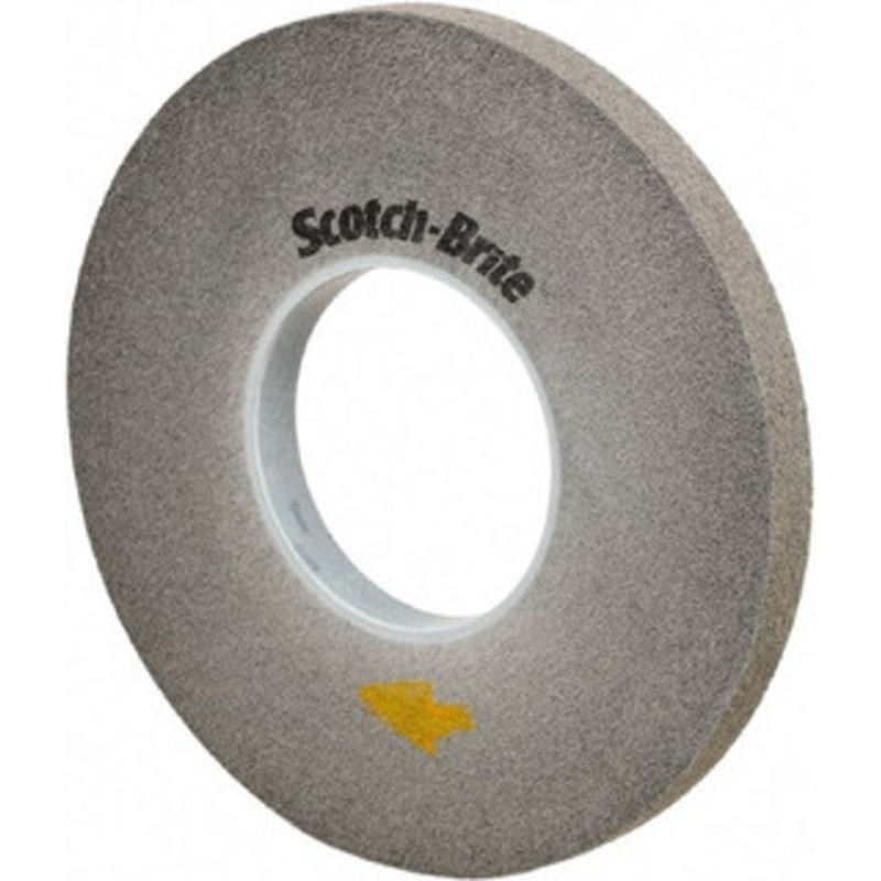 3M 12 Diam, 1 Face Width, 5 Center Hole, Fine Grade, Silicon Carbide Deburring Wheel Convolute, Soft Density 9 Grade, 3,000 RPM 7010300990 – 40530321
