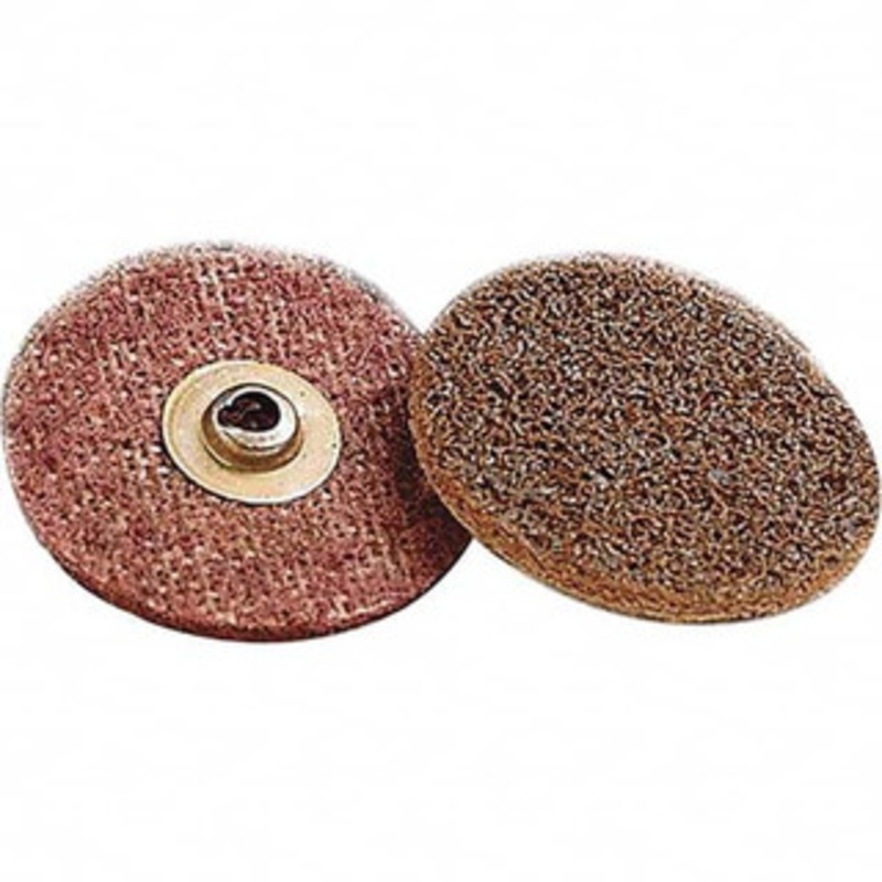 3M 3 Aluminum Oxide Quick Change Disc Type S Attachment, Coarse Grade, Brown, Non-Woven, 18,000 RPM, Roloc TSM Compatible 7000120994 – 01233139