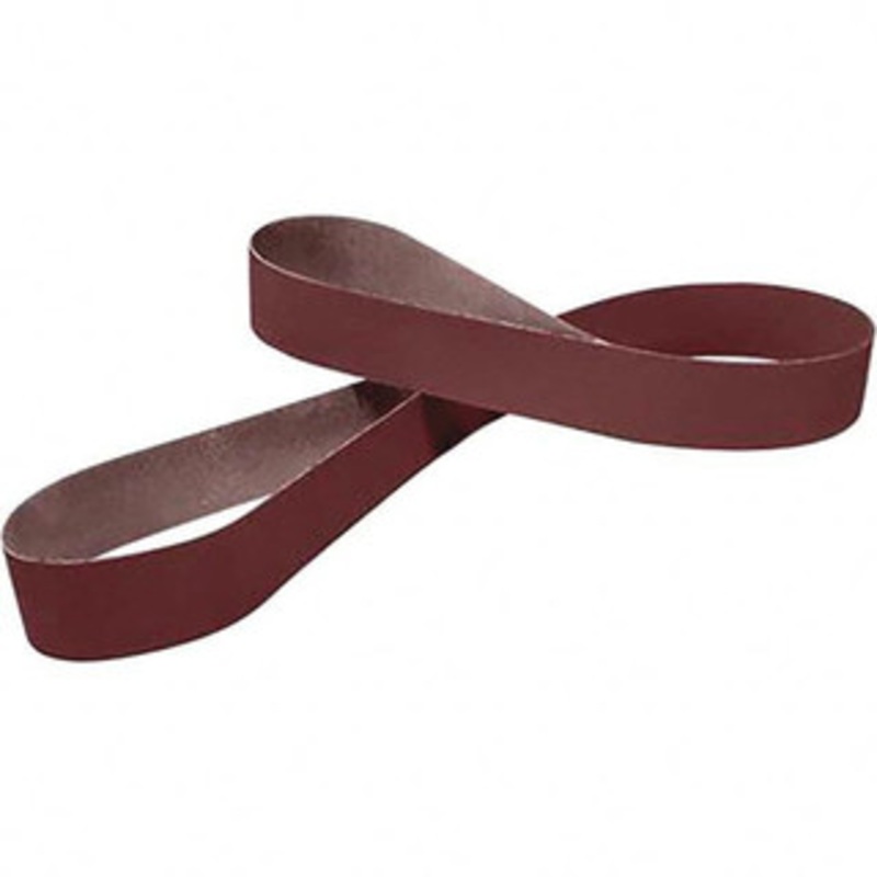 3M 3 Wide x 132 OAL, 80 Grit, Aluminum Oxide Abrasive Belt Aluminum Oxide, Medium, Coated, X Weighted Cloth Backing, Series 341D 7010361715 – 02675833