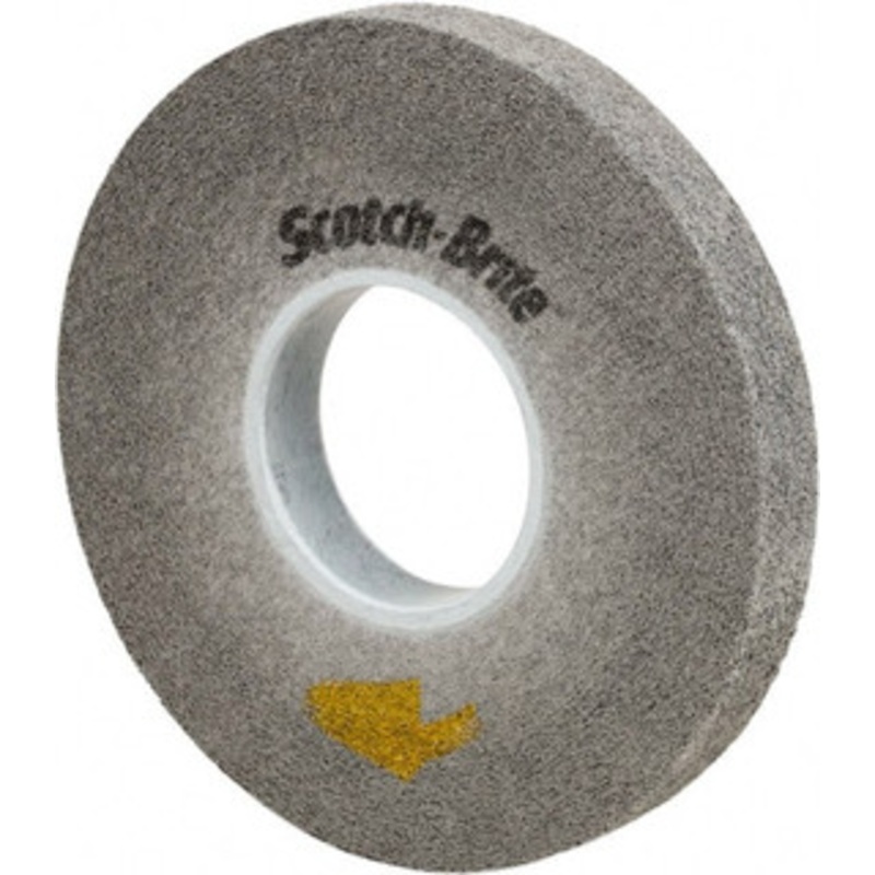 3M 8 Diam, 1 Face Width, 3 Center Hole, Fine Grade, Silicon Carbide Deburring Wheel Convolute, Medium Density 10 Grade, 4,500 RPM 7100046809 – 40530305