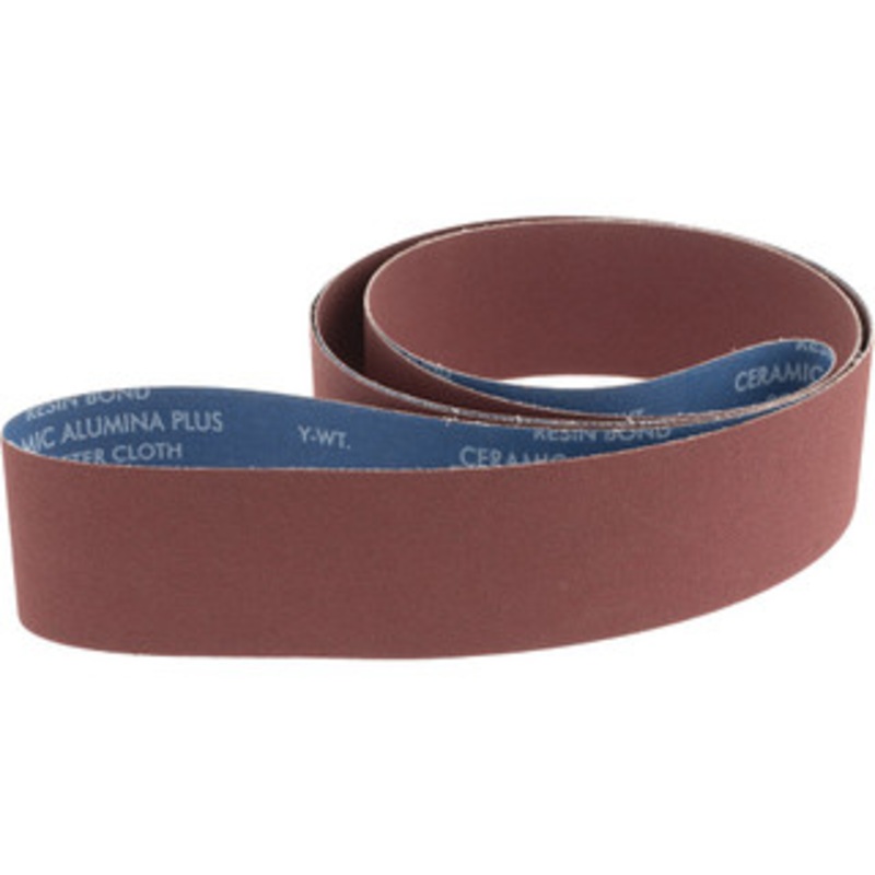 Norton 3 Wide x 132 OAL, 80 Grit, Ceramic Abrasive Belt Ceramic, Medium, Coated, Series R981 78072700400 – 88964713