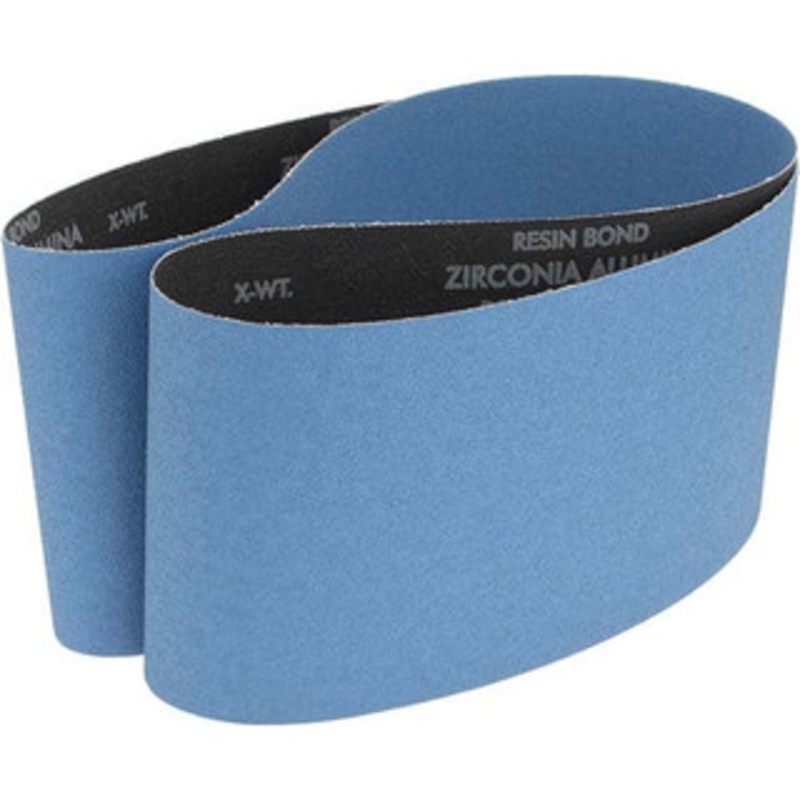Norton 6 Wide x 60 OAL, 80 Grit, Zirconia Alumina Abrasive Belt Zirconia Alumina, Medium, Coated, X Weighted Cloth Backing, Series R823 78072728955 – 82104027