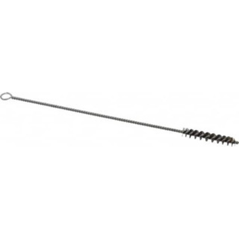PRO-SOURCE 1-1/2 Long x 1/4 Diam Steel Twisted Wire Bristle Brush Single Spiral, 7 OAL, 0.005 Wire Diam, 0.085 Shank Diam 05025 – 02113512