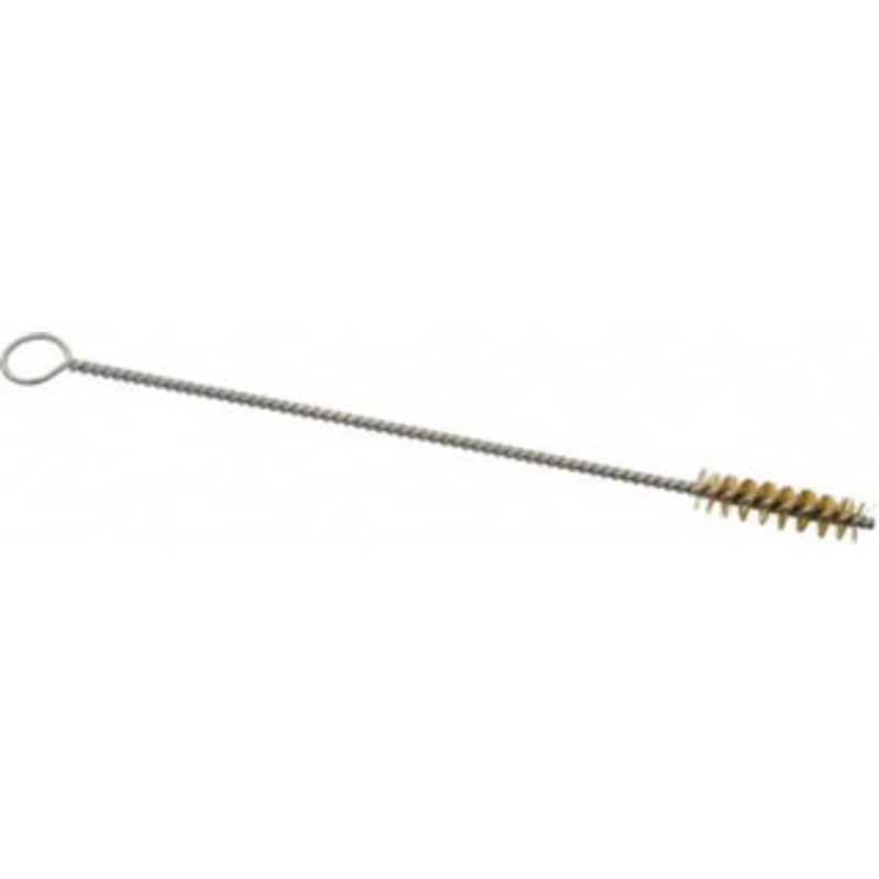 PRO-SOURCE 3/4 Long x 3/16 Diam Brass Twisted Wire Bristle Brush Single Spiral, 4 OAL, 0.004 Wire Diam, 0.062 Shank Diam 04990 – 03716198
