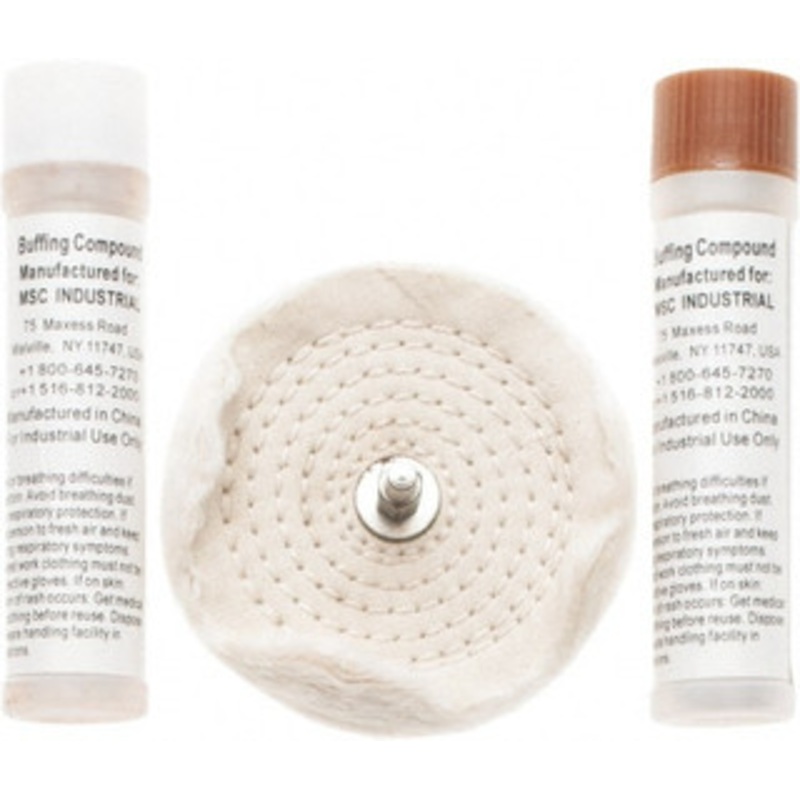 Value Collection 4 Diam Loose Sewn, Cushion Sewn Buffing Wheel Set 1/4 Arbor Hole 777486313 – 66998311
