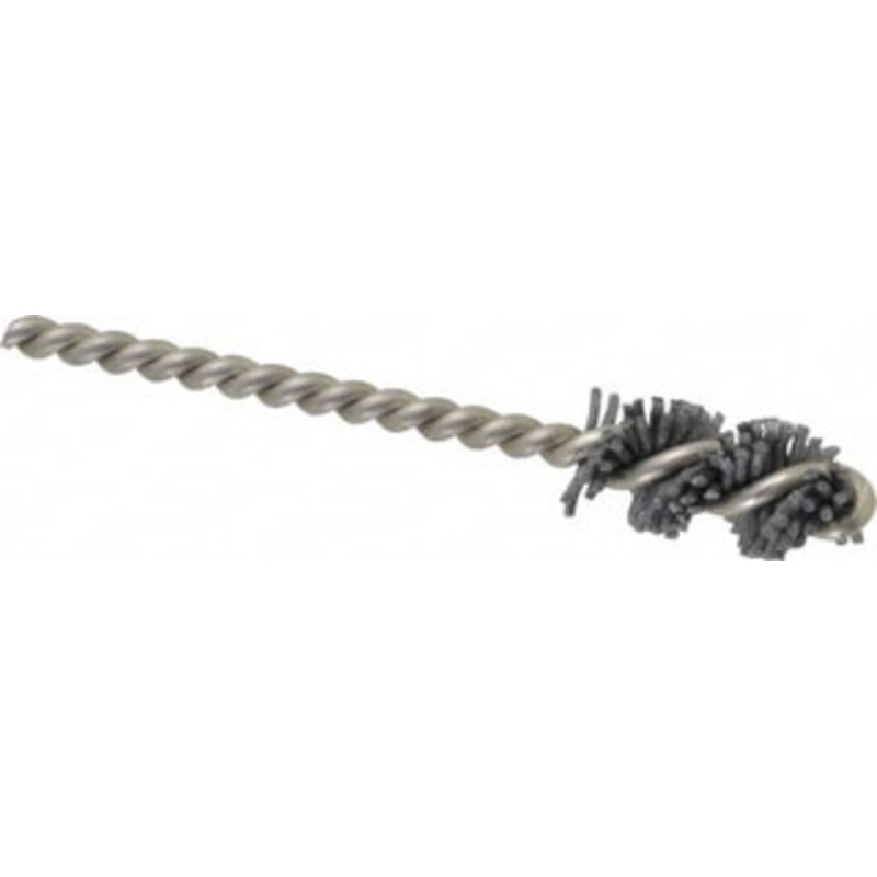 Made in USA 1/2 Diam Helical Nylon Tube Brush 0.04 Filament Diam, 1 Brush Length, 3-1/2 OAL, 0.162 Diam Stainless Steel Shank 380815 – 63764864