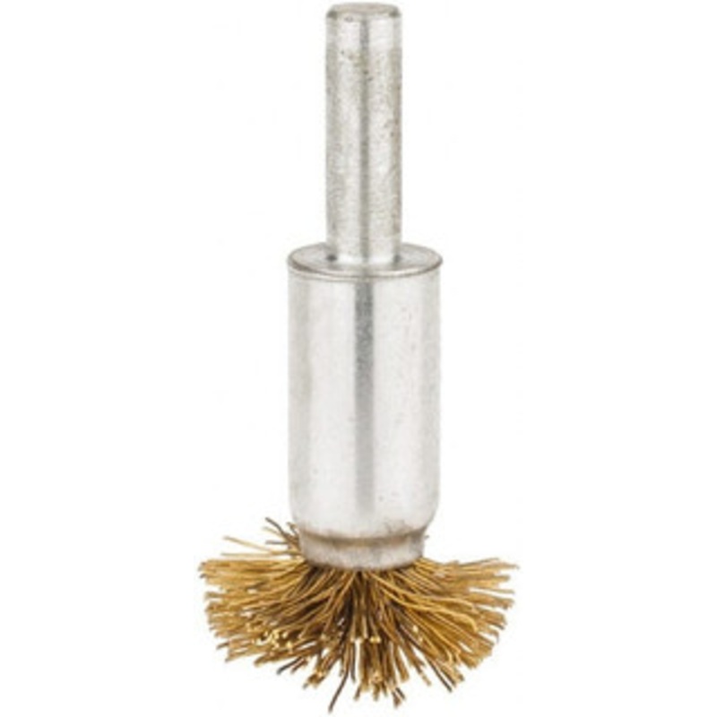Value Collection 1 Diam Brass Flared End Brush 1/2 Trim Length, 1/4 Shank Diam, 15,000 Max RPM 0401206330-1 – 74038324