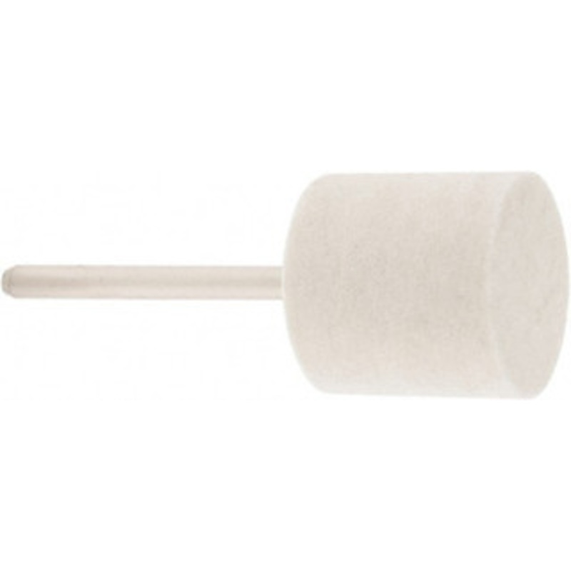 Value Collection 3/4 Diam 1/8 Shank Diam Rock Hard Density Cylinder Shaped Mounted Bob 3/4 Head Length, 2 Shank Length, Wool Felt 516125 – 91067801