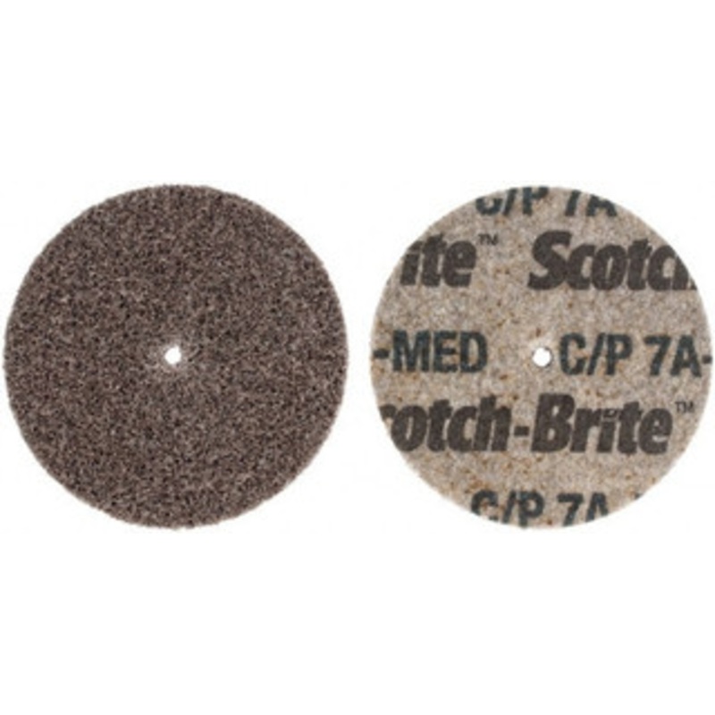 3M 2 Diam, 1/8 Face Width, 1/8 Center Hole, Medium Grade, Aluminum Oxide Deburring Wheel Unitized, Hard Density 7 Grade, 22,100 RPM 7100099610 – 85140945