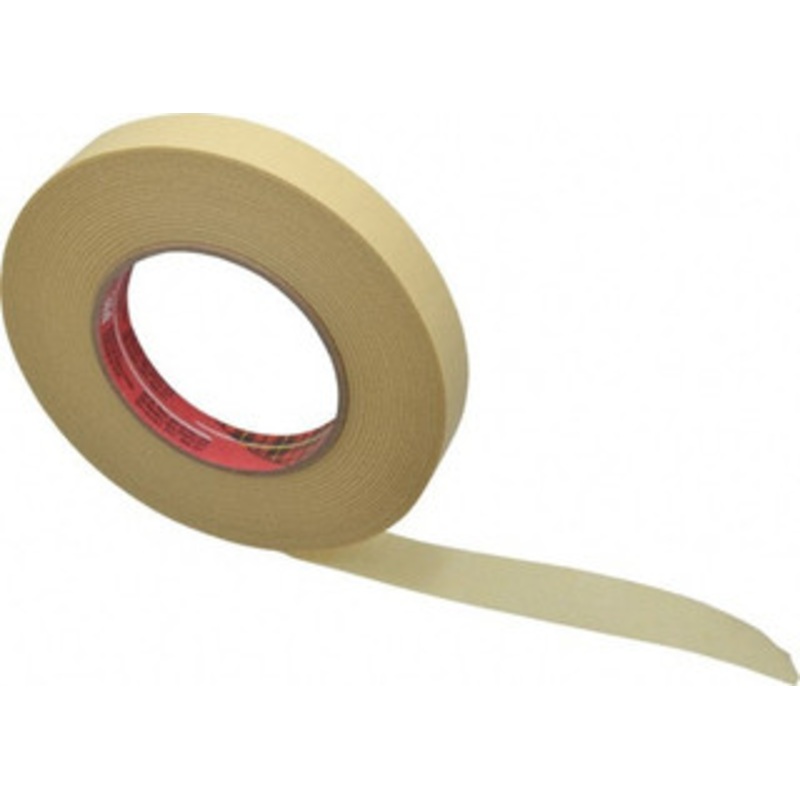 3M 3/4 Wide x 180 ft. Long x 7.9 mil Tan Paper Masking Tape Rubber Adhesive, 29 Lb/In Tensile Strength, Series 2693 7000088391 – 06270425