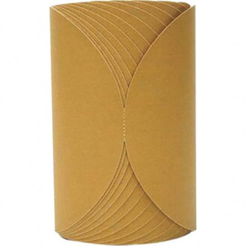 3M 8 Diam, 180 Grit FEPA, Aluminum Oxide Adhesive PSA Disc Very Fine Grade, Gold, A Weighted Backing, Flexible, Use with Random Orbital Sanders 7000119811 – 01209394