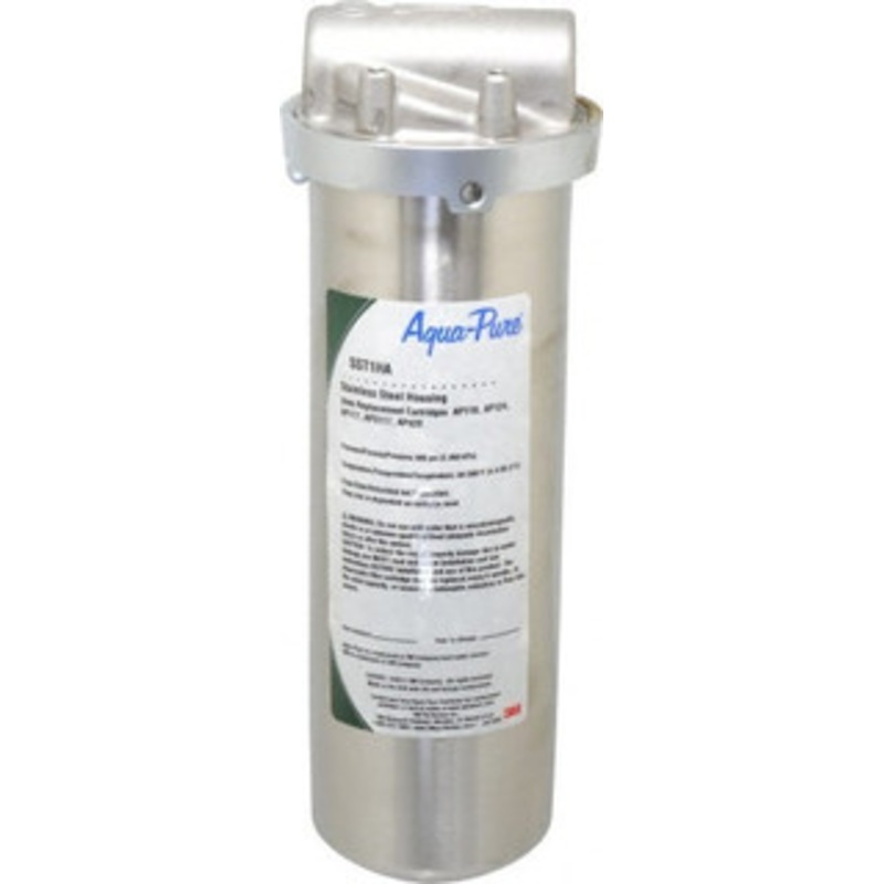 3M Aqua-Pure 3/4 Inch Pipe, FNPT End Connections, 9-3/4 Inch Long Cartridge, 12.03 Inch Long, Cartridge Filter Housing without Pressure Relief 1 Cartridge, 1-10 Max GPM Flow Rate, 300 psi Max Working Pressure 7000125391 – 07426224