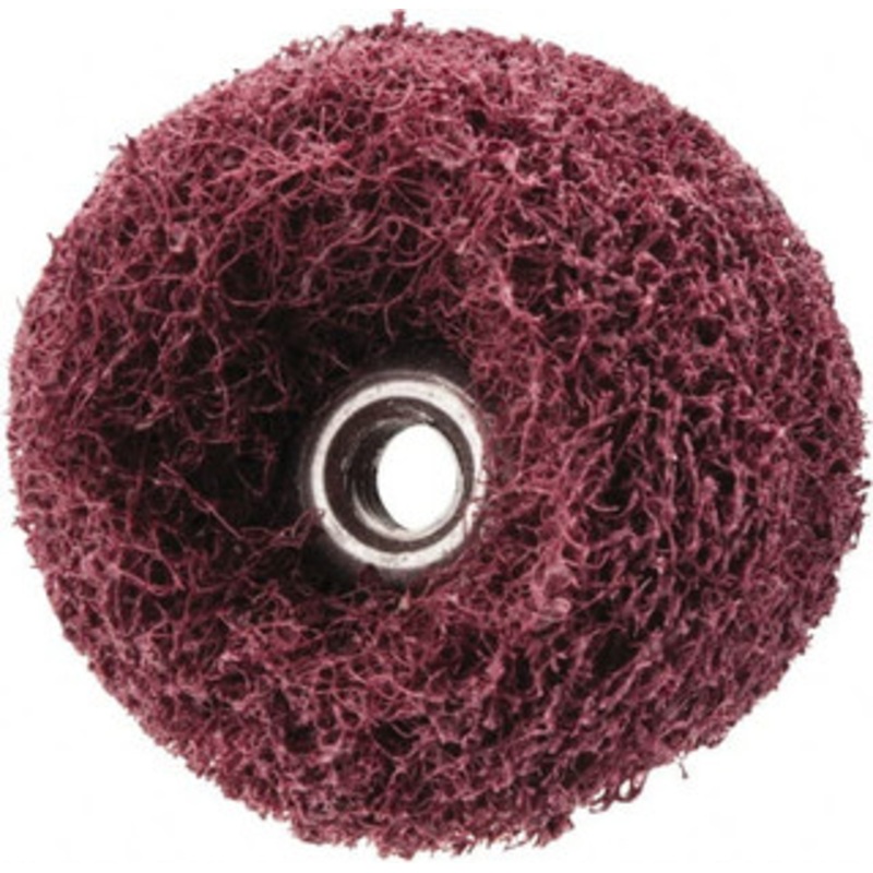 Merit Abrasives 1 x 1/2 Very Fine 2 Ply Cross Buff 8-32 Threaded Hole, 25,000 Max RPM 66261093456 – 84525724