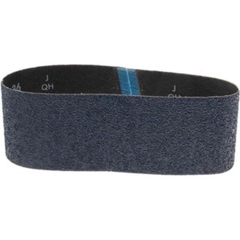 Norton 3 Wide x 21 OAL, 36 Grit, Zirconia Alumina Abrasive Belt Zirconia Alumina, Very Coarse, Coated, Y Weighted Cloth Backing, Series 3X 07660749266 – 03061801
