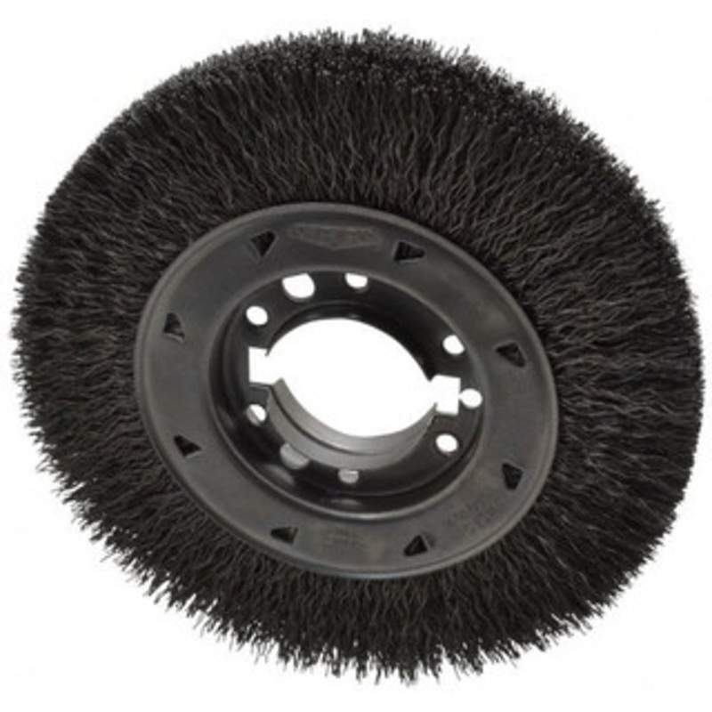 Osborn 8 OD, 2 Arbor Hole, Crimped Steel Wheel Brush 1-1/2 Face Width, 1-1/2 Trim Length, 0.02 Filament Diam, 4,500 RPM 0002201300 – 06080832