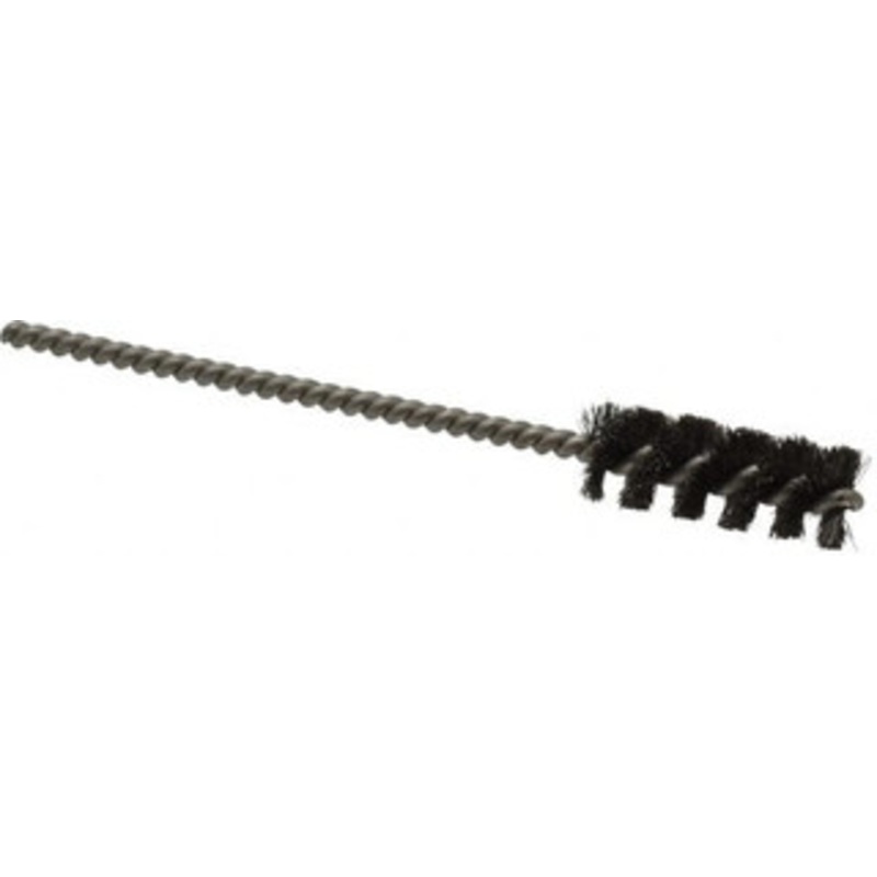 Weiler Abrasives 1 Long x 3/8 Diam Steel Tube Brush Single Spiral, 3-1/2 OAL, 0.004 Wire Diam, 1/8 Shank Diam 98543 – 75850461