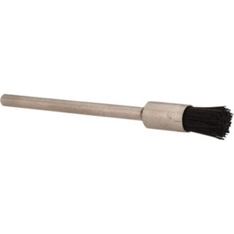 Weiler Abrasives 3/16 Diam Stiff Hair End Brush 1/4 Trim Length, 3/32 Shank Diam, 37,000 Max RPM 26116 – 75852434