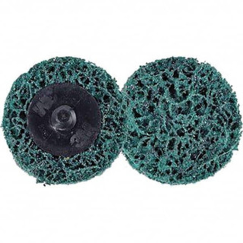 3M 2 Extra Coarse Grade Aluminum Oxide Deburring Disc Hook & Loop Connection, Green, 18,000 Max RPM 7100179815 – 11030327