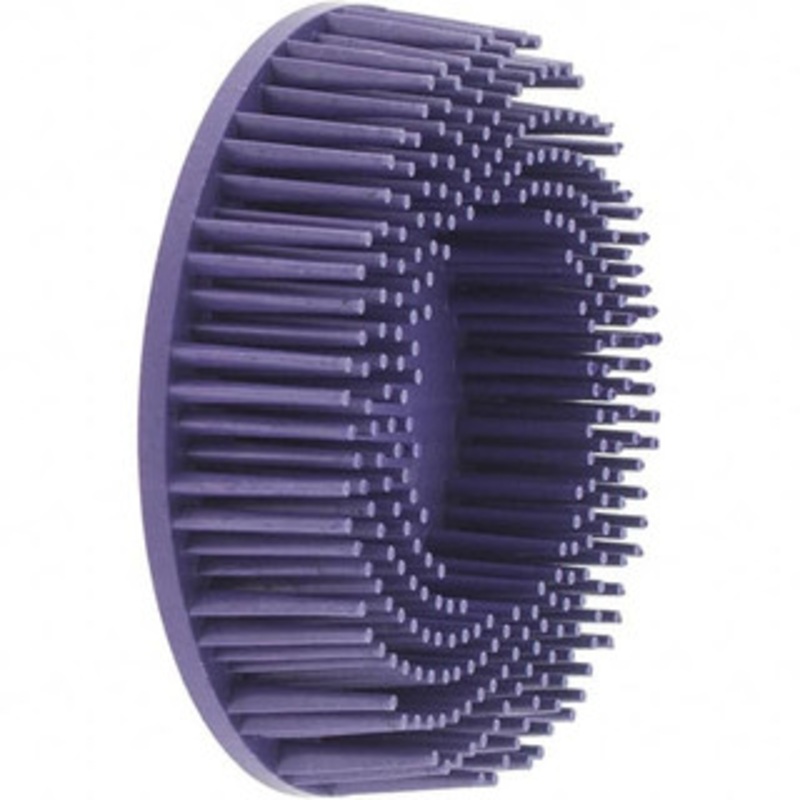 3M 3 36 Grit Ceramic Straight Disc Brush Very Coarse Grade, Type R Quick Change Connector, 3/4 Trim Length, 0.37 Arbor Hole BD-3M07537 – 43570845