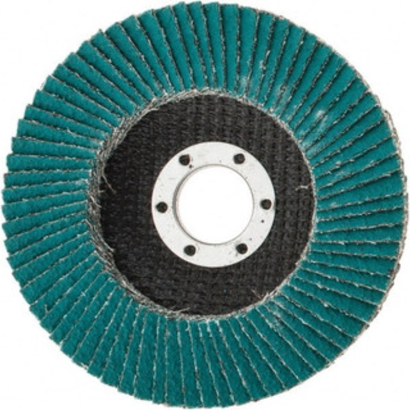 3M 4-1/2 40 Grit 7/8 Center Hole Type 27 Zirconia Alumina Flap Disc Coarse Grade, Coated, Arbor Attachment, Cloth Backing, 13,300 RPM 7000144120 – 71369763