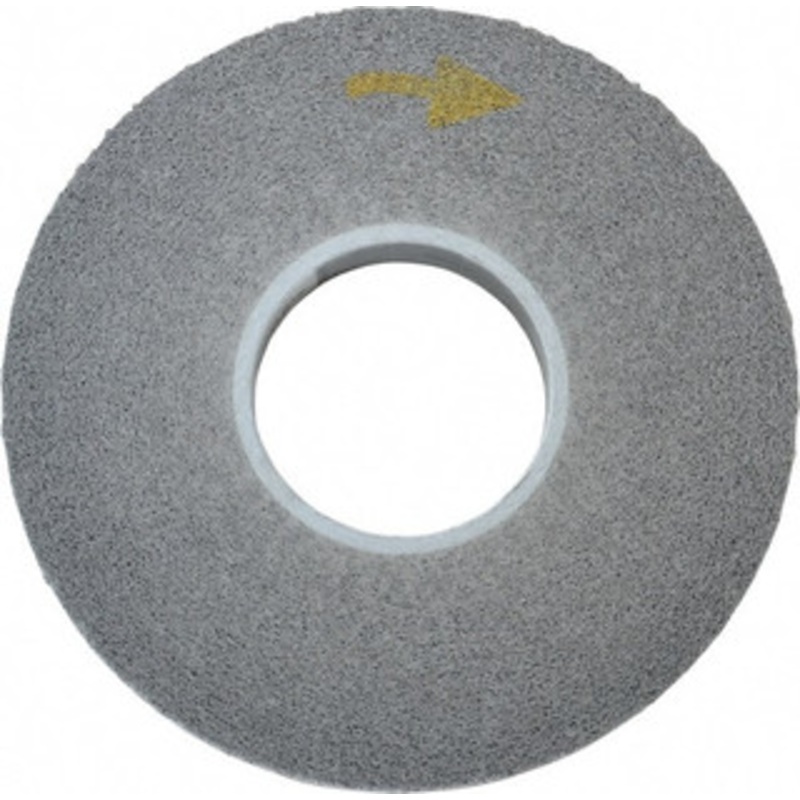 3M 8 Diam, 1 Face Width, 3 Center Hole, Fine Grade, Silicon Carbide Deburring Wheel Convolute, Hard Density 8 Grade, 4,500 RPM 7100002691 – 01722040