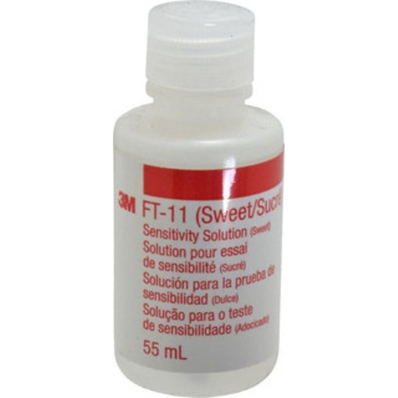 3M Respiratory Fit Testing Accessories, Type: Solution/Sweet, Solution Type: Sensitivity Solution, Container Type: Bottle, Container Capacity (mL): 55.00, Description: Sensitivity Solution Sweet (55ml bottle) 7000029587 – 06418586