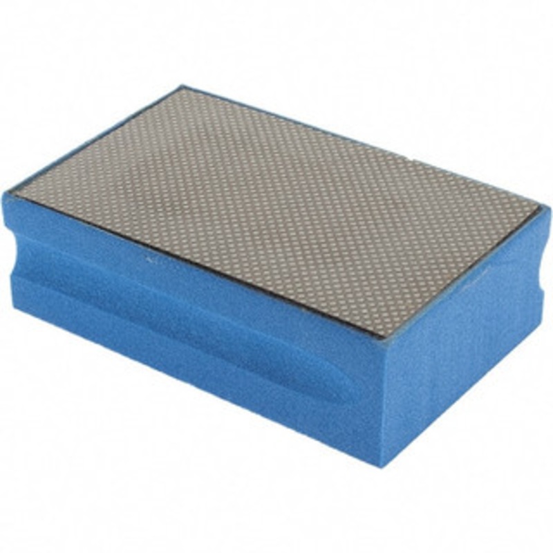 Brite Star 600 Grit, Diamond Hand Pad Blue, 2-1/4 Wide x 3-3/4 Long, Coated DHP600C2 – 66773987