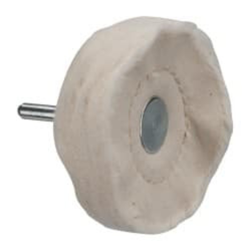 Made in USA 3 Diam x 3/4 Thick, Loose Sewn Mounted Buffing Wheel 50 Ply, 1/4 Shank Diam 515-7331 – 77750289