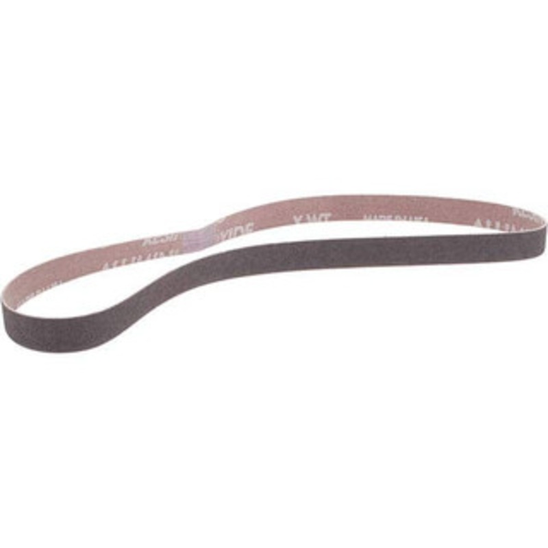 Norton 1/2 Wide x 24 OAL, 100 Grit, Aluminum Oxide Abrasive Belt Aluminum Oxide, Fine, Coated, Series R228 78072762615 – 82111097