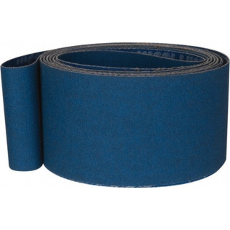 Norton 2 Wide x 132 OAL, 120 Grit, Zirconia Alumina Abrasive Belt Zirconia Alumina, Fine, Coated, X Weighted Cloth Backing, Series R823 78072728662 – 85119121