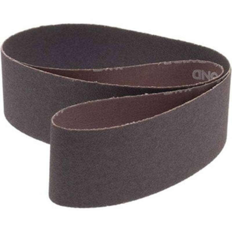 Norton 2 Wide x 48 OAL, 100 Grit, Aluminum Oxide Abrasive Belt Aluminum Oxide, Fine, Coated, X Weighted Cloth Backing, Series R228 78072721230 – 05954102