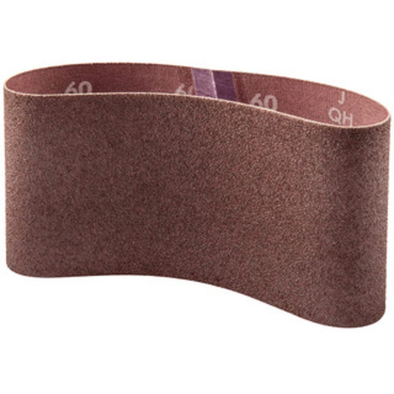 Norton 3-1/2 Wide x 15-1/2 OAL, 80 Grit, Aluminum Oxide Abrasive Belt Aluminum Oxide, Medium, Coated, X Weighted Cloth Backing, Series R228 78072721995 – 05801089