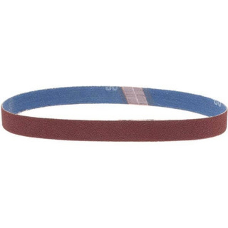 Norton 3/4 Wide x 20-1/2 OAL, 80 Grit, Ceramic Abrasive Belt Ceramic, Medium, Coated, Y Weighted Cloth Backing, Series R981 78072718716 – 05222088