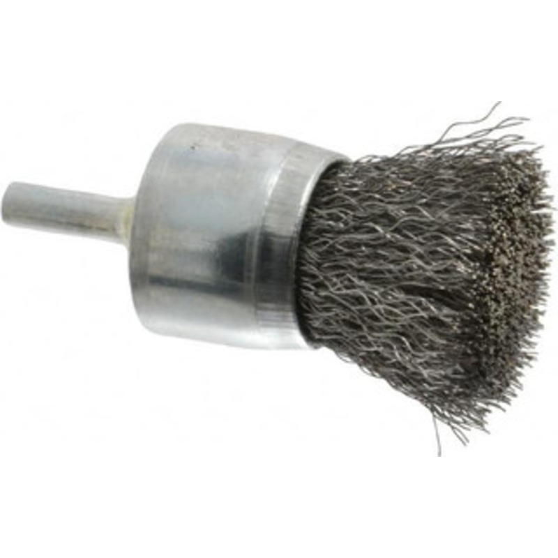 Osborn 1 Diam Steel Crimped End Brush 1 Trim Length, 1/4 Shank Diam, 20,000 Max RPM 0003070700 – 00126268