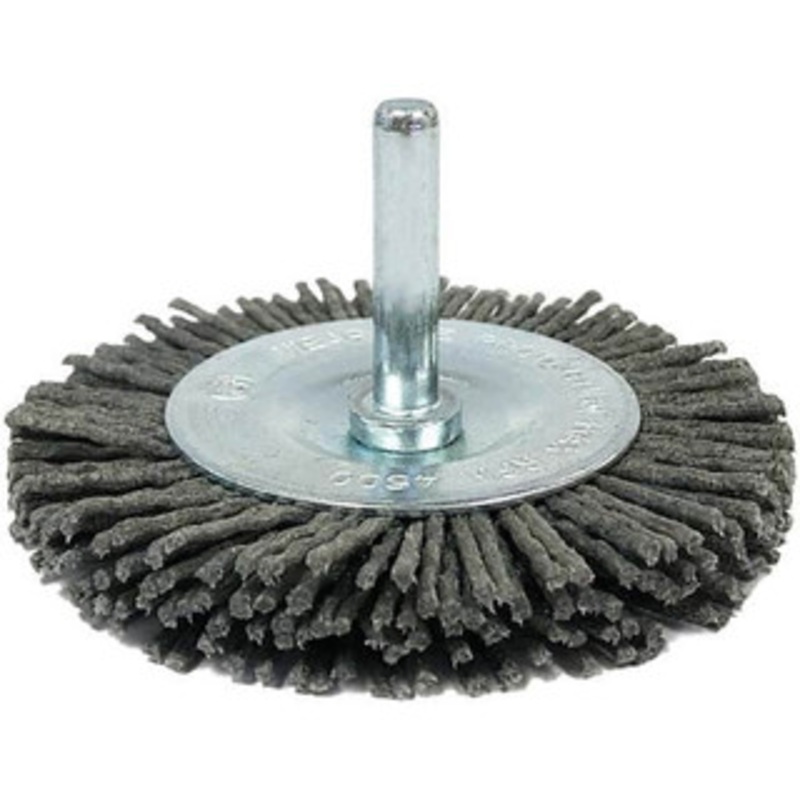 Value Collection 2-3/8 OD, 1/4 Shank Diam, Crimped Nylon Wheel Brush 1/4 Face Width, 5/16 Trim Length, 4,500 RPM 3806306590 – 82410259