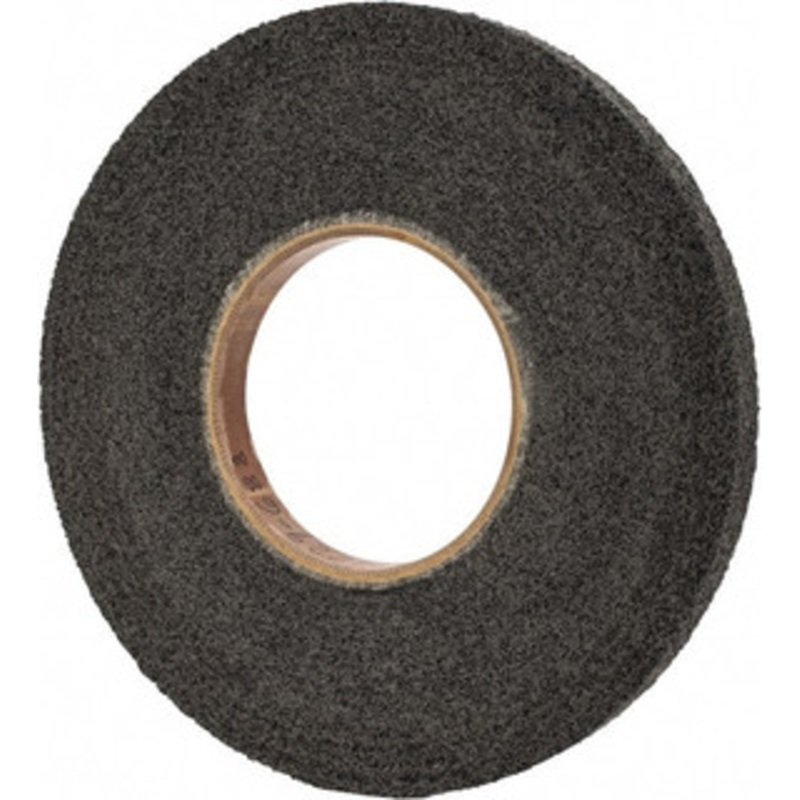 Brite Star 12 Diam, 1 Face Width, 5 Center Hole, Medium Grade, Silicon Carbide Deburring Wheel Convolute, Hard Density 8 Grade, 2,100 RPM 66261114559 – 81244329